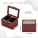 thumbnail image 4 of 2 estuches para relojes, caja expositora de estilo vintage, organizador de madera para relojes de pulsera, estuche para joyas con cojín, 4 of 4