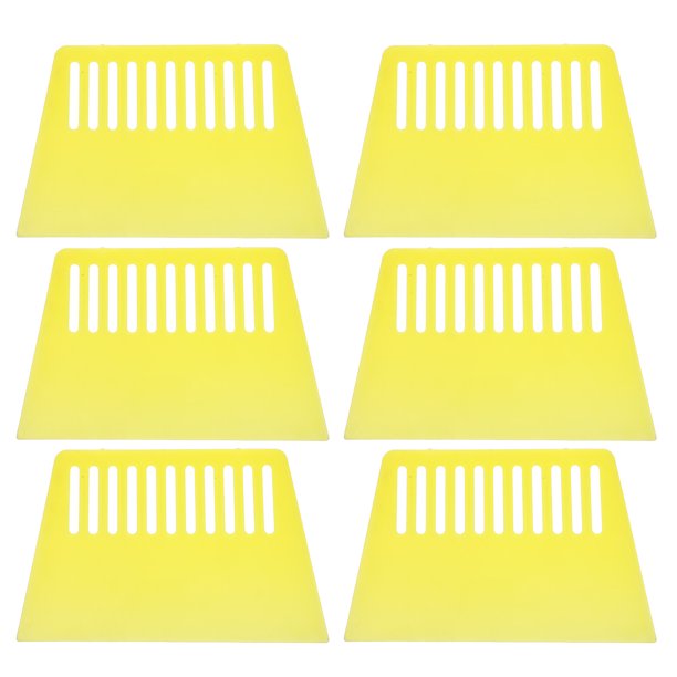 SHOWERORO 6Ud Herramienta De Raspado Para Mejoras Del Hogar En Color Amarillo Con Superficie Lisa Y Ergonómico