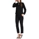 thumbnail image 2 of INSPIRAR CHIC Blusa de Satén para Mujeres de Manga Larga Elegante con Cuello en V para Trabajo Oficina Talla L Negra, 2 of 6