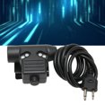 thumbnail image 4 of PTT Military Adapter, Flexible Reinforced PU Cable Push To Talk Waterproof U94 PTT Adapter  For  For SP120 For PR950DX, 4 of 8