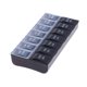 thumbnail image 1 of Braille Vitamin Holder Portable 14 Dividers Medicine Table Dispensador (Negro) Ygjytge Cuidado Belleza, 1 of 2