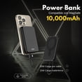 thumbnail image 2 of Power Bank 10,000 Mah Para Iphone Magsafe Cable Integrado Negro, 2 of 10