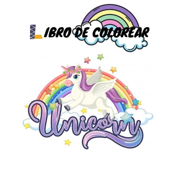 Unicorn Libro de colorear: Para niños de 4 a 9 años / criaturas mágicas para colorear, (Paperback)