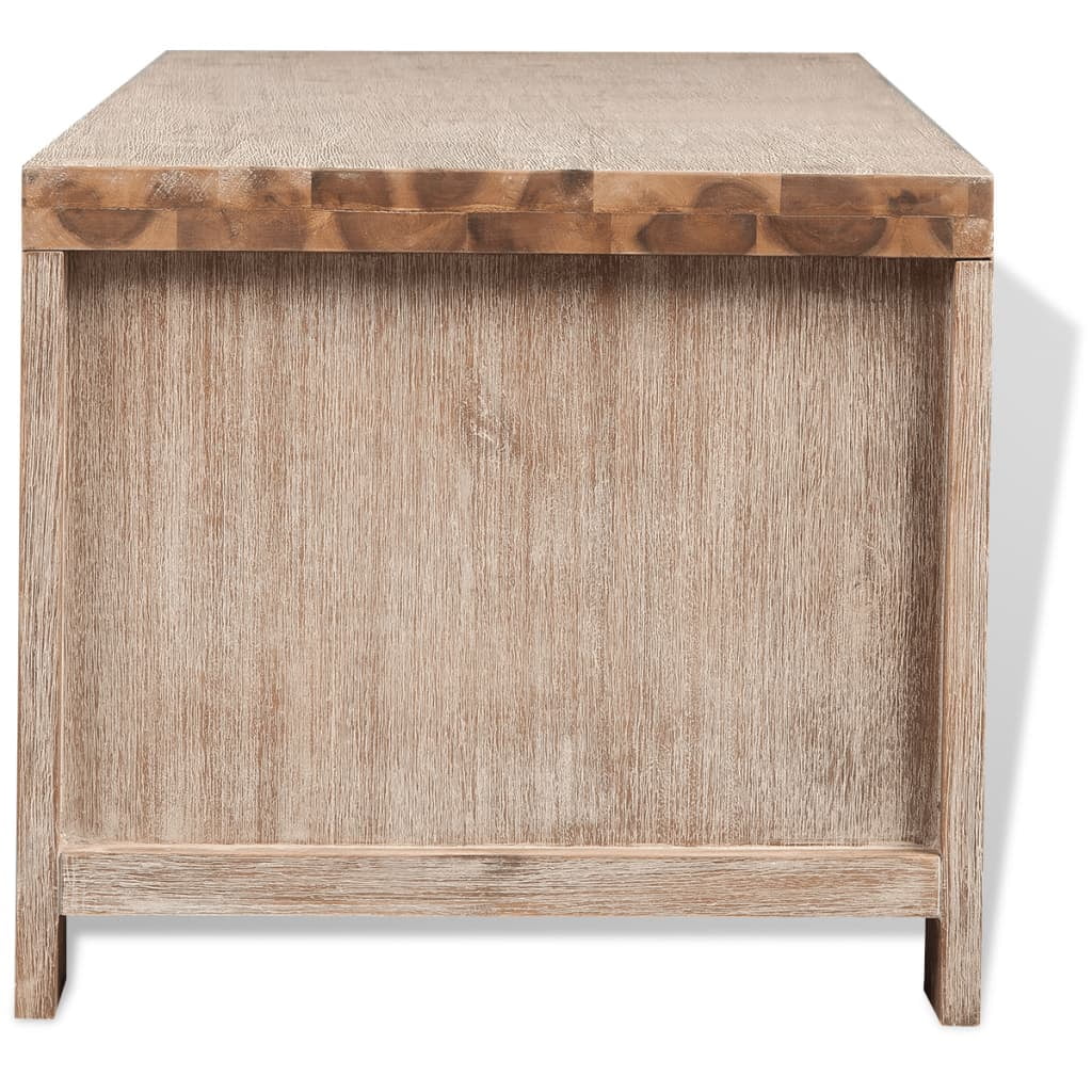 Solid Wood TV Cabinet, Modern Entertainment TV Stand Unit for Living Room and Bedroom
