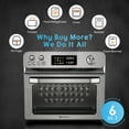 thumbnail image 6 of HYSapientia 26QT Air Fryer Oven With Rotisserie 1800W Toaster Oven Air Fryer Combo, 10 in 1 Convection Oven Countertop, Airfryer Toaster Oven, Mini Toaster Oven,Easy to clean, 6 of 12