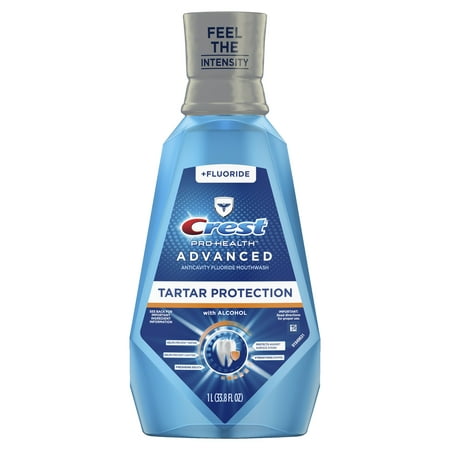 Crest Pro-Health Advanced Mouthwash, Tartar Protection, Refreshing Mint, 1L (33.8 fl (Best Mouthwash For Tartar)