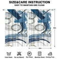 thumbnail image 2 of Blue Circle Curtains-blackout Curtains Bedroom Decor Living Room Darkening Grommet Window Drapes 2 Panels Set 52"x 84", 2 of 2