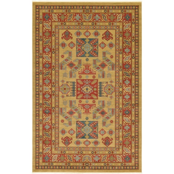 Unique Loom Narseh Sahand Rug Beige/Light Blue 10' 6" x 16' 5" Rectangle Floral Traditional Perfect For Living Room Bed Room Dining Room Office