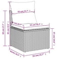 thumbnail image 2 of vidaXL Garden Sofa Set Beige, 2 of 9