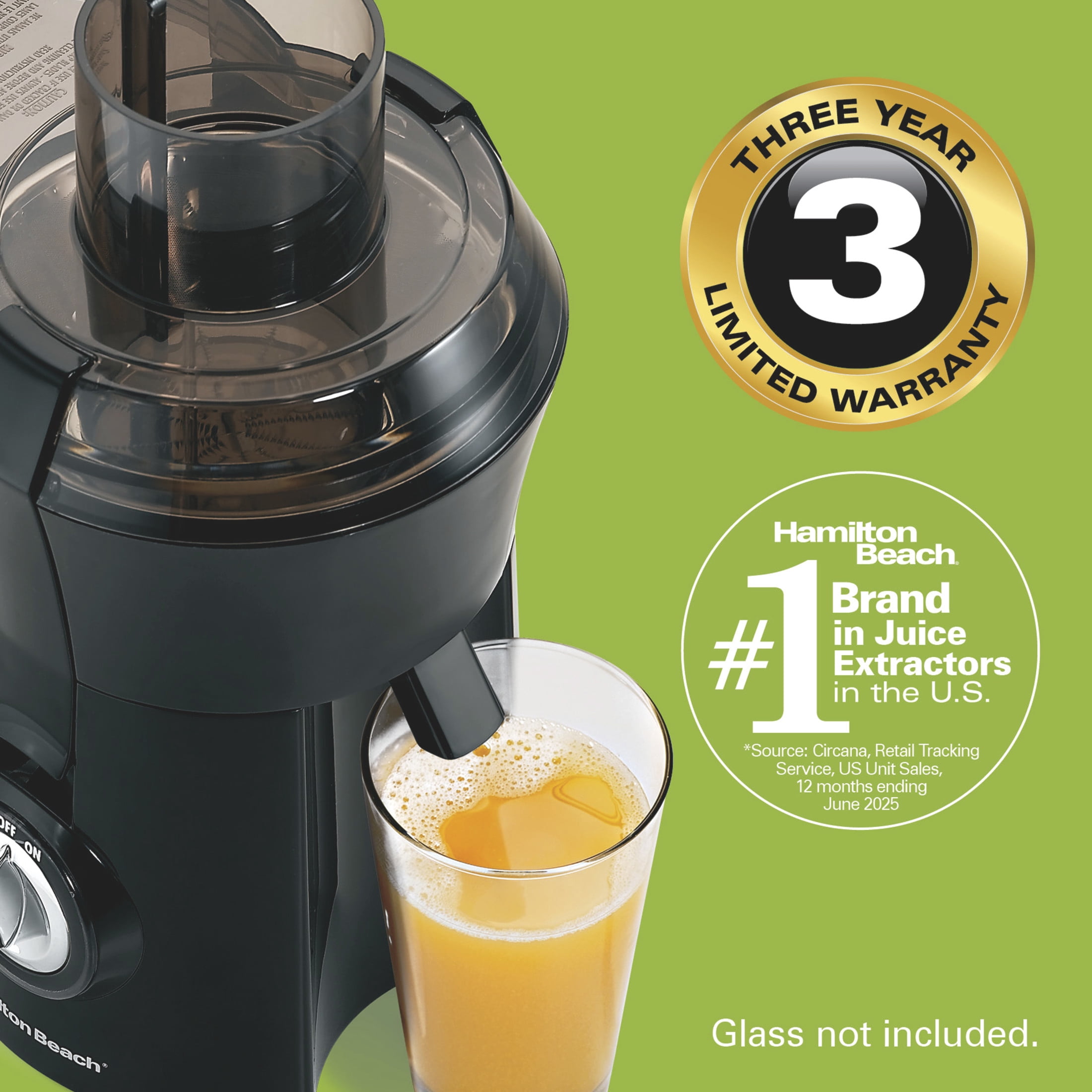 Hamilton Beach, Juicer Machine, Extra Large 3 inch Chute, 800W