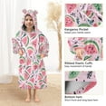 thumbnail image 4 of Watermelon Doodles Wearable Blankets Hoodie Oversize Sherpa Wearable Soft Blanket Warm Cozy 3-14 Age, 4 of 7