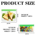 thumbnail image 2 of Sacs Réutilisables de Rangement pour Aliments - Lot de 10 Sacs pour Congélateur Sacs Gallon Réutilisables, 2 of 8