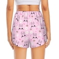 thumbnail image 2 of Lsque Rabbit Face Printed Women's Running Shorts with Liner Pockets,Elastic Quick Dry Workout Athletic Gym Yoga Shorts,Womens High Waist Shorts-X-Large, 2 of 9