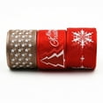 thumbnail image 4 of 9 Rolls Christmas Ribbon, 2 Yards/Roll Grosgrain Ribbons Xmas Polyester Ribbons, 4 of 6