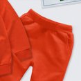 thumbnail image 5 of TOWED22 Toddler Baby Boy Fall Winter Outfit Waffle Solid Color Long Sleeve Sweatshirts Stretch Jogger Pants Newborn Clothes Set(Blazer,11-12 Y), 5 of 6