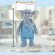 thumbnail image 4 of Peluche MR ViviCare 13 Soft Blue Elephant para niños, 4 of 7