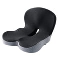 thumbnail image 2 of Memory Foam Seat Cushion for Office Chair & Car - Orthopedic Coccyx Pillow with Hole for Sciatica, Tailbone & Hip Pain Relief - Breathable, Non-Slip, Washable Cover, 2 of 9