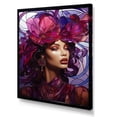 thumbnail image 2 of Designart "Fashionable Magenta Enigma" Fashion Woman Canvas Prints, 2 of 7