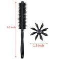 thumbnail image 3 of Perfehair Small Volumizing Round Hair Brush with Natural Boar and Nylon Bristles- 1.5 inch, Black, 3 of 5