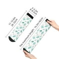 thumbnail image 4 of Pofeuu Leaf Print Green Print 30cm Socks, Adult Running Hiking Socks for Youth and Adult, 4 of 7
