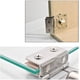 thumbnail image 4 of Bisagra pivotante para puerta de vidrio, bisagra pivotante para puerta de vidrio para gabinete, acabado cromado de aleación de zinc para paneles de vidrio de 8 a 10 mm, serie de bisagras para muebles, 4 of 4