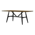 thumbnail image 5 of Furniture of America Kapok Solid Wood Rectangle Dining Table in Oak and Black, 5 of 8