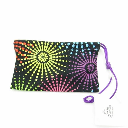 Hand Printed Cotton - Mini-multi Print Cotton Gamers Dice Bag (3in x 5in) Gallant Hands