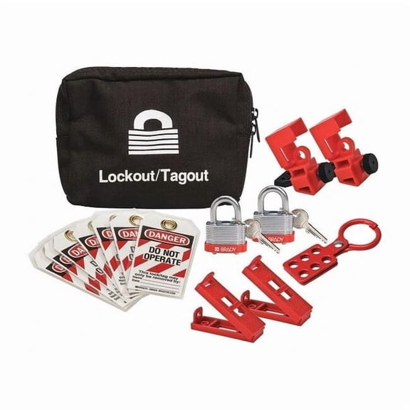 Condor Portable Lockout Kit,Black,4-3/4" H 437R66