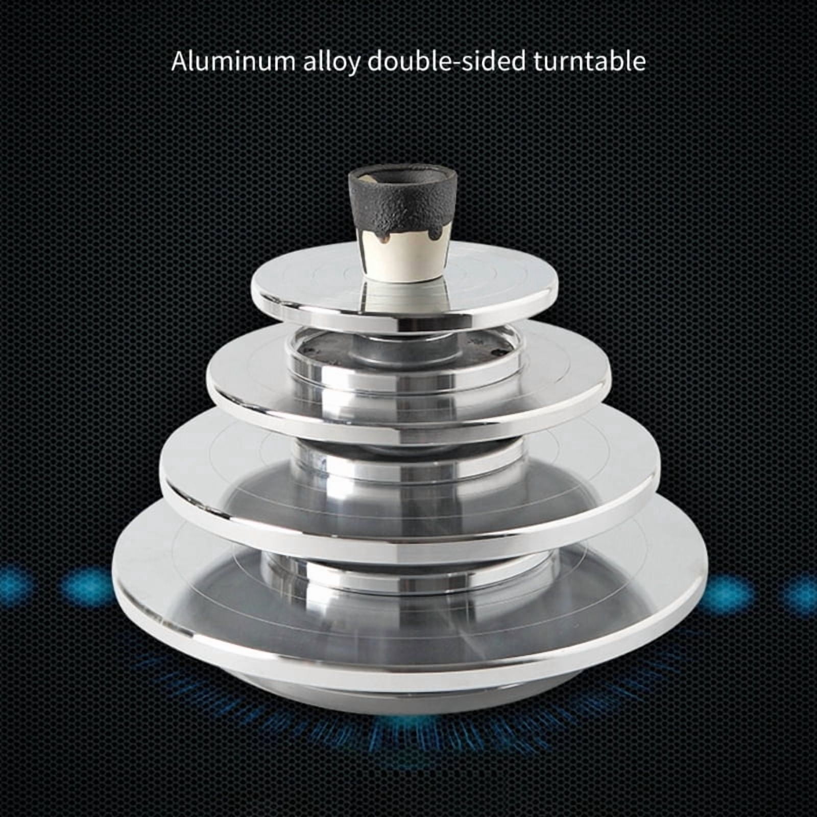 Aluminum Alloy Pottery Wheel Ceramic Turntable Sculpting Wheel Platform for Clay
