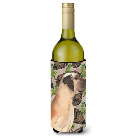 

Fawn Natural Great Dane Pine Cones Wine Bottle Beverge Insulator Hugger