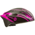 thumbnail image 2 of Punisher Skateboards Women's 18-Vent Cycling Helmet with ABS Shell and Detachable Visor, Black and Pink, 2 of 7