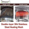 thumbnail image 4 of Patio Heater Emitter Screen Main Burner Net Cover Heater Replacement Parts 304 Will Not Rust Steel Double Net 10 3/4" Diameter Ap, 4 of 7
