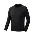 thumbnail image 1 of FAIWAD Long Sleeve Tops for Men Solid Color Quick Dry Lightweight Athletic Workout Running Pullover Tees, 1 of 8