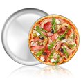 thumbnail image 2 of Deedro Moule à Pizza Plateau à Pizza - Plaque à Pizza Ronde en Acier Inoxydable, Moule à Pizza Robuste pour Four, Plateau de Service à Pizza Lavable au Lave-Vaisselle, 12 Pouces & 13 Pouces, Ensemble de 2 Pcs, 2 of 4