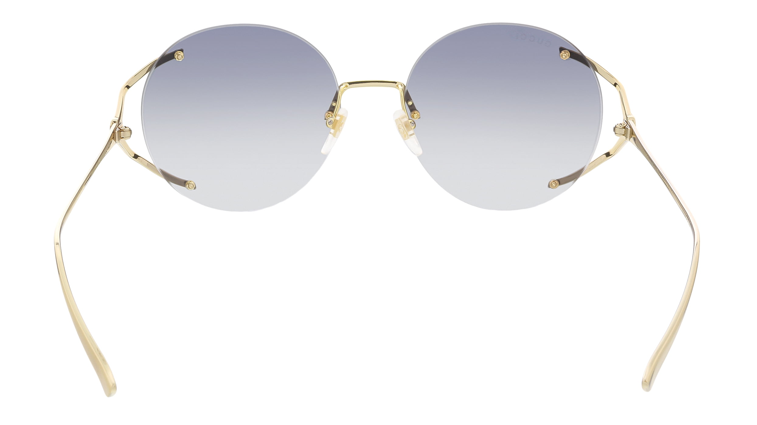 Gucci Grey Gradient Round Ladies Sunglasses GG0645S 001 57