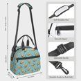 thumbnail image 4 of Xecao Lemon Ice Cream Print Insulated Lunch Box, Lunch Cags Lunch Bag Featuring An Adjustable Shoulder Strap, 4 of 5