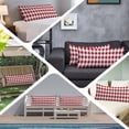thumbnail image 6 of Farmhouse Buffalo Plaid Body Pillow Covers 20"x54", Red White Checkered Soft Brushed Microfiber Breathable Throw Pillow Covers, Decorative Pillowcase with Zipper for Couch Sofa Bedroom Living Room, 6 of 9