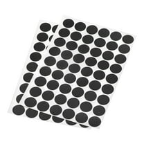 Uxcell 21mm Dia Self Adhesive Screw Hole Cover Stickers Black 4 Sheet/216Pcs