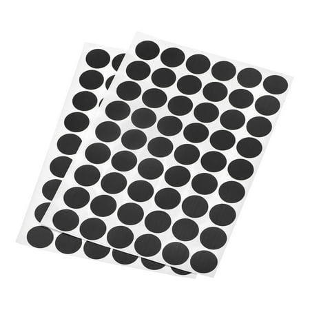 

Uxcell 21mm Dia PVC Self Adhesive Screw Hole Cover Stickers Black 4 Sheet/216pcs