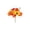 C, variant on Honmine Simulation Red Maple Leaf Indoor Garden Courtyard Decoration, Engineering Plants Landscaping Fake Branches, Plastic Faux Pumpkin Maple Bunch for Fall