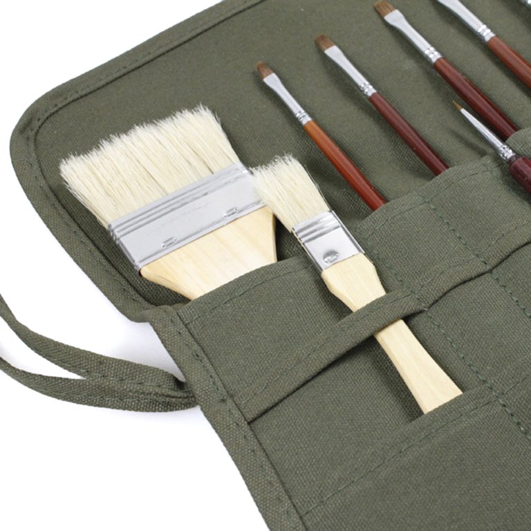 Watercolor Brush Case, Roll-up Holder for Art and Handicraft Tools