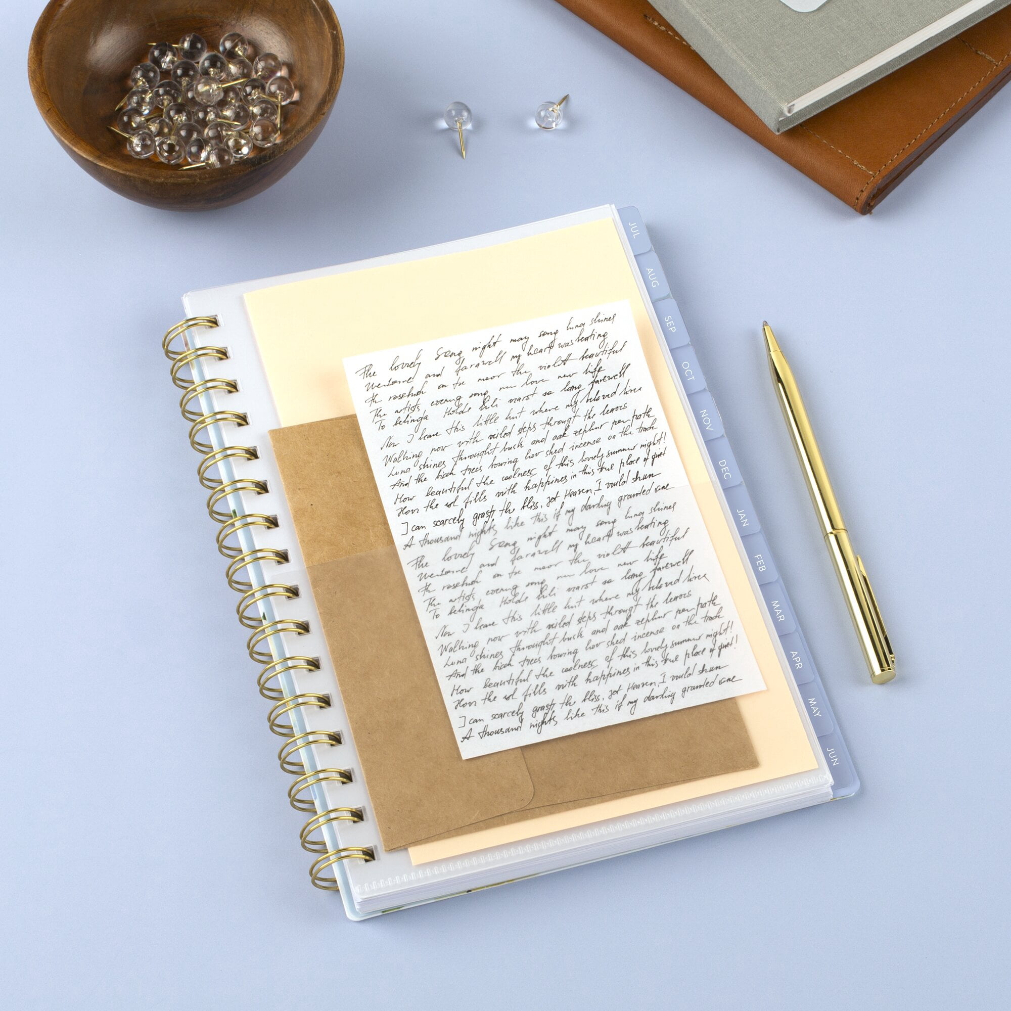 Leah Bisch for Mead Cambridge Academic 2026-2027 Weekly Monthly Planner Pansy