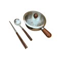 thumbnail image 4 of Cacerola de acero inoxidable con tapa para calentar , sartén multifuncional para derretir chocolate, olla plana antiadherente para calentar, 4 of 9