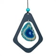 thumbnail image 5 of Alpine Corporation 39" Blue Metal Windchime with Blue Gemstone, 5 of 12