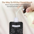 thumbnail image 5 of Travel Containers for Liquids - 12 Pack Leak Proof 3oz TSA Approved Liquid Travel Pouches, Stand Up, Slim & Lightweight Design, Space Saving, Pack More Shampoo Conditioner Lotion Body Wash, 5 of 10