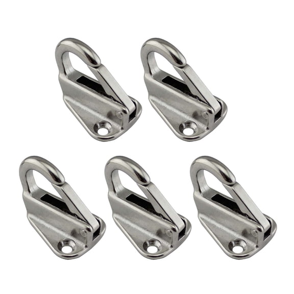 5-piece/set Hooks 316 Stainless Steel Spring Hooks Coat Hanger Hooks without Screws Quick Installation