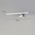 thumbnail image 2 of Luz para espejo de baño LED de 30 cm, 5 W, blanco cálido 3000 K, abrazadera para espejo/gabinete/pared de 300 mm con caja de conexiones IP44, 2 of 5