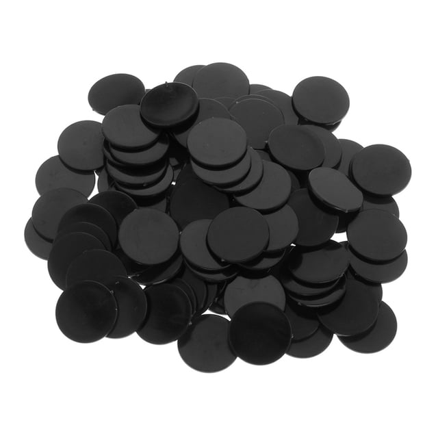 Juego de 100 Monedas de Plástico Sin Límites, Juego de Piratas, Monedas Del Tesoro, Favores de Fiesta - Negro Sunnimix fichas de bingo