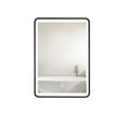 thumbnail image 2 of 24x30 inch Medicine Cabinet with Mirror,Wall Mounted Storage Organizer 3 Colors with Light,Anti-Fog,Black, 2 of 10