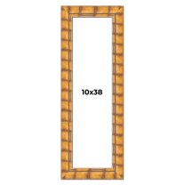 10x38 Frame Beige Real Wood Picture Frame Width 3 inches | Interior Frame Depth 0.5 inches |